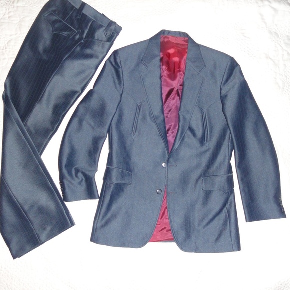 Vintage Other - Vintage Western Suit 70s 2 pc 40R Jacket 30S Pants